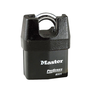 [6325KZ] Master Lock 6325KZ 2-3/8" (60mm) Wide ProSeries® Shrouded Laminated Steel Rekeyable Pin Tumbler Padlock, (Zero Bitted) 