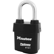 [6121KALF] Master Lock 6121KALF 2-1/8" (54mm) Wide ProSeries® Weather Tough® Laminated Steel Rekeyable Pin Tumbler Padlock with 1-1/2" (38mm) Brass Shackle, Keyed Alike