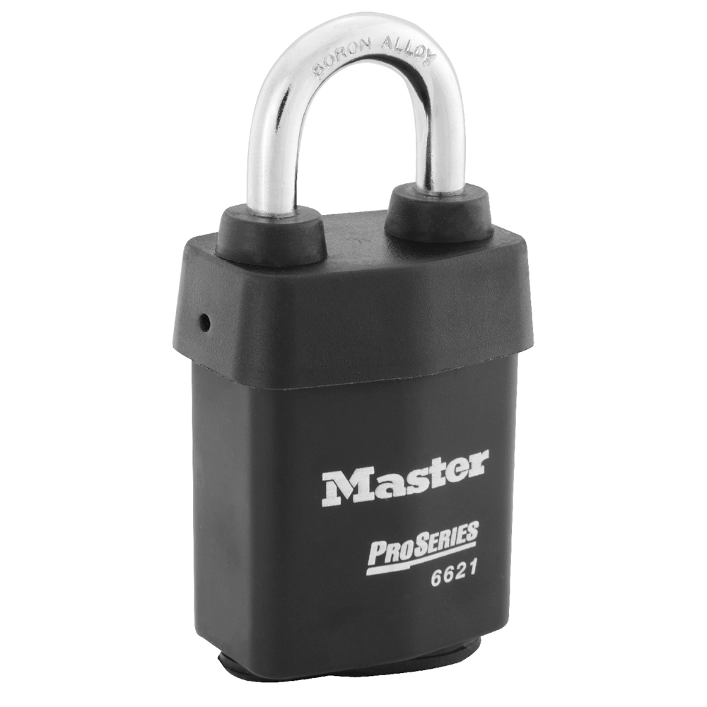 [6621LJWO] Master Lock 6621LJWO 2-1/8" (54mm) Wide ProSeries® Weather Tough® Laminated Steel Rekeyable Interchangeable Core Padlock (Without Cylinder)