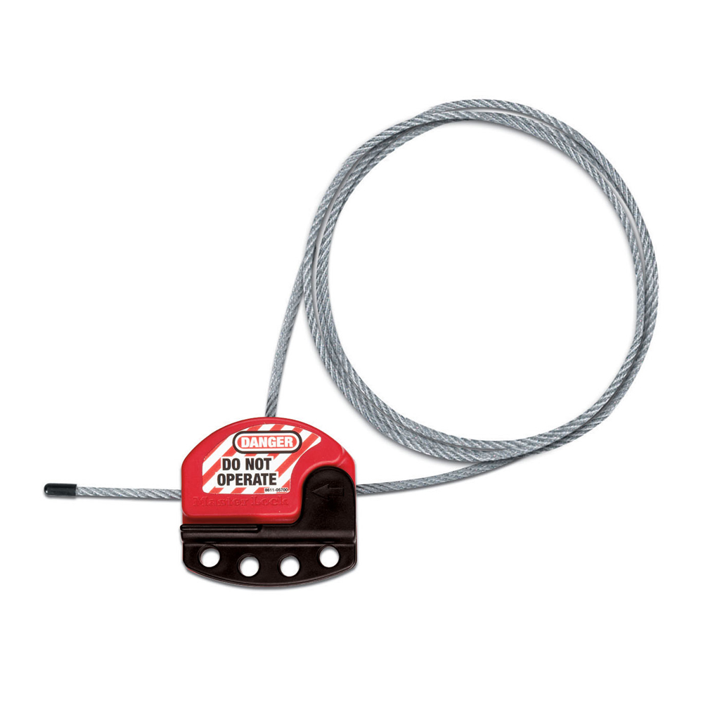 [S806] Master Lock S806 Lock Adjustable Cable Lockout, 6ft (1.8m) Cable