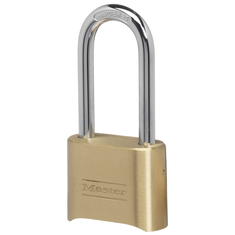 [175LH] Master Lock 175LH 2" (51mm) Wide Resettable Combination Brass Padlock with 2-1/4" (57mm) Shackle
