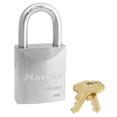 [7040KD] Master Lock 7040KD 1-3/4" (44mm) Wide ProSeries® Solid Steel Rekeyable Pin Tumbler Padlock, Keyed Different 