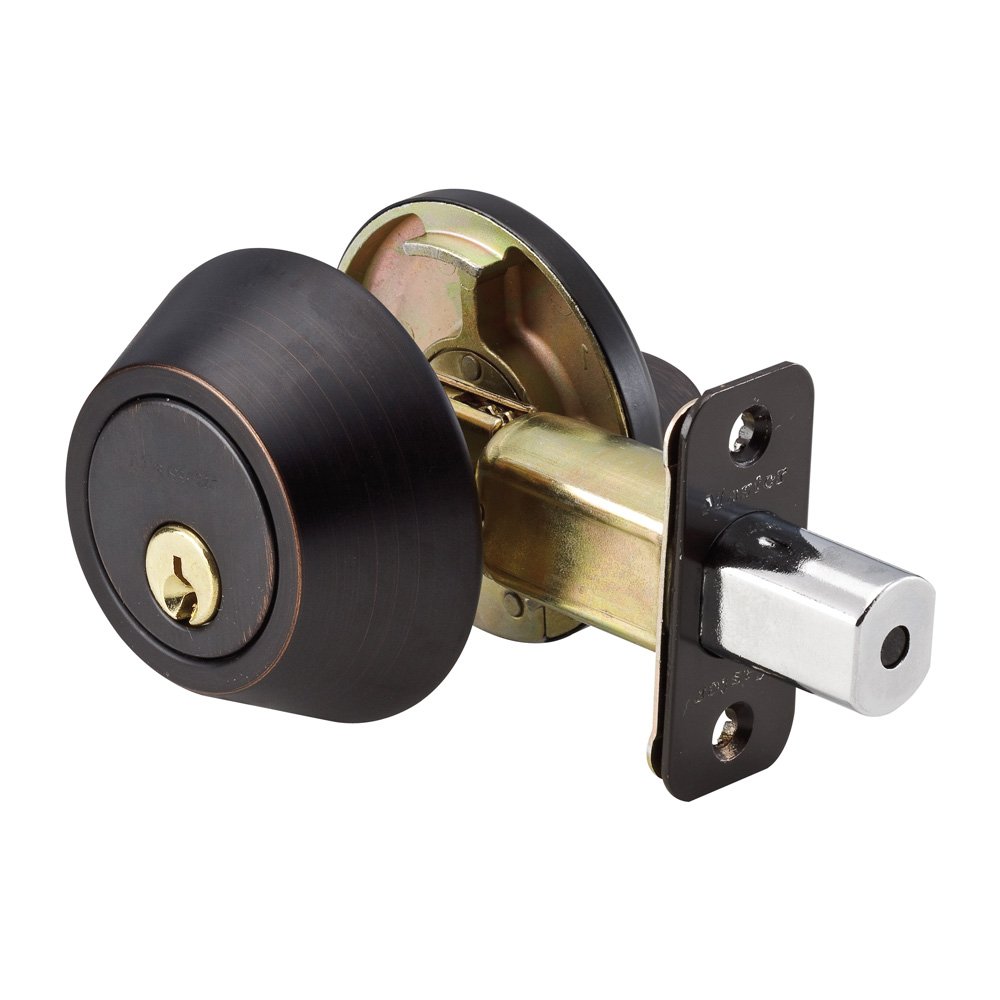 [DS0612PKA4W] Master Lock Single Cylinder Deadbolt Aged Bronze Weiser