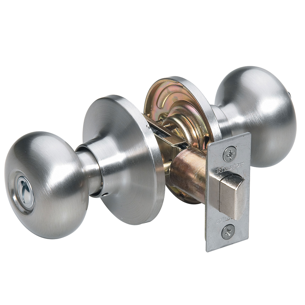 [BC0315BOX] Master Lock BC0315BOX Residential Privacy Biscuit Knob Satin Nickel