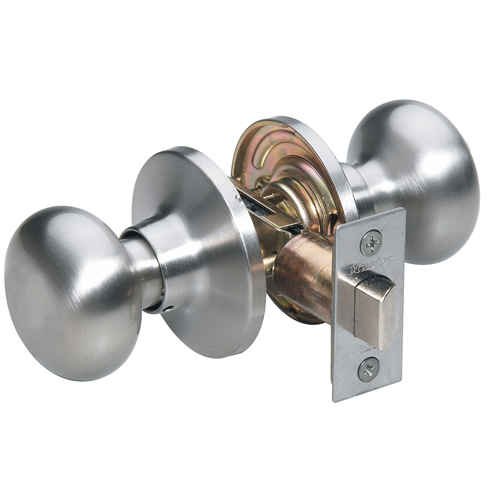 [BC0415BOX] Master Lock BC0415BOX Residential Passage Biscuit Knob Satin Nickel