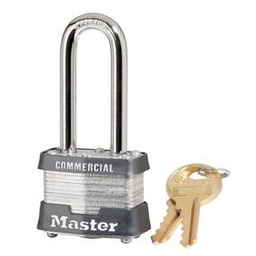 [3KALH 3252] Master Lock 3KALH 46mm wide laminated steel pin tumbler padlock with 51mm shackle keyed to 3252