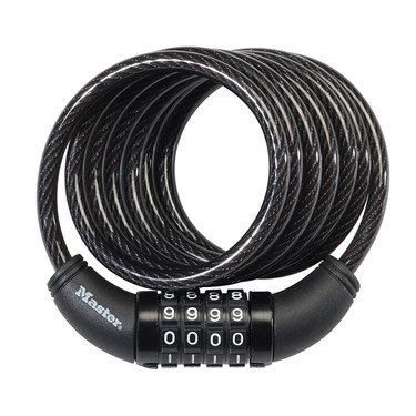 [8114D] Master Lock 8114D 6ft (1.8m) Long x 5/16" (8mm) Diameter Set Your Own Combination Cable Lock 