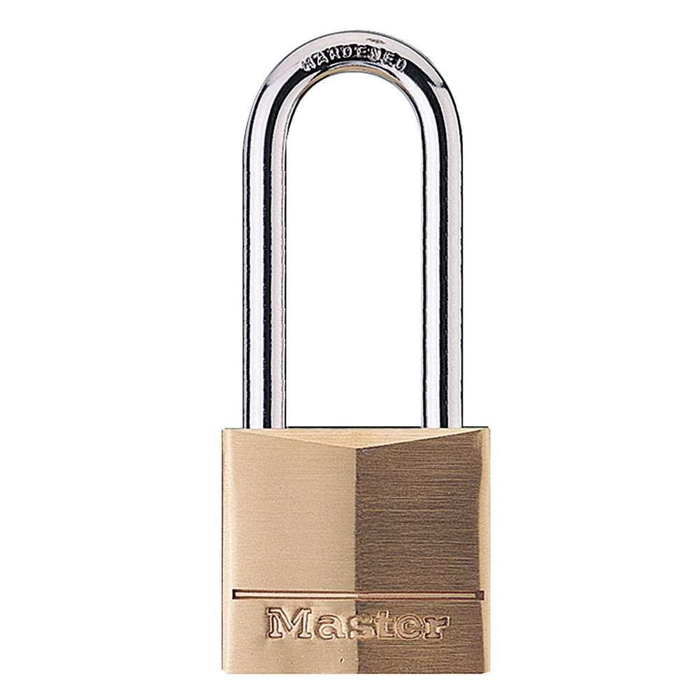 [140DLH] Master Lock 140DLH 1-9/16" (40mm) Wide Solid Brass Body Padlock with 2" (51mm) Shackle