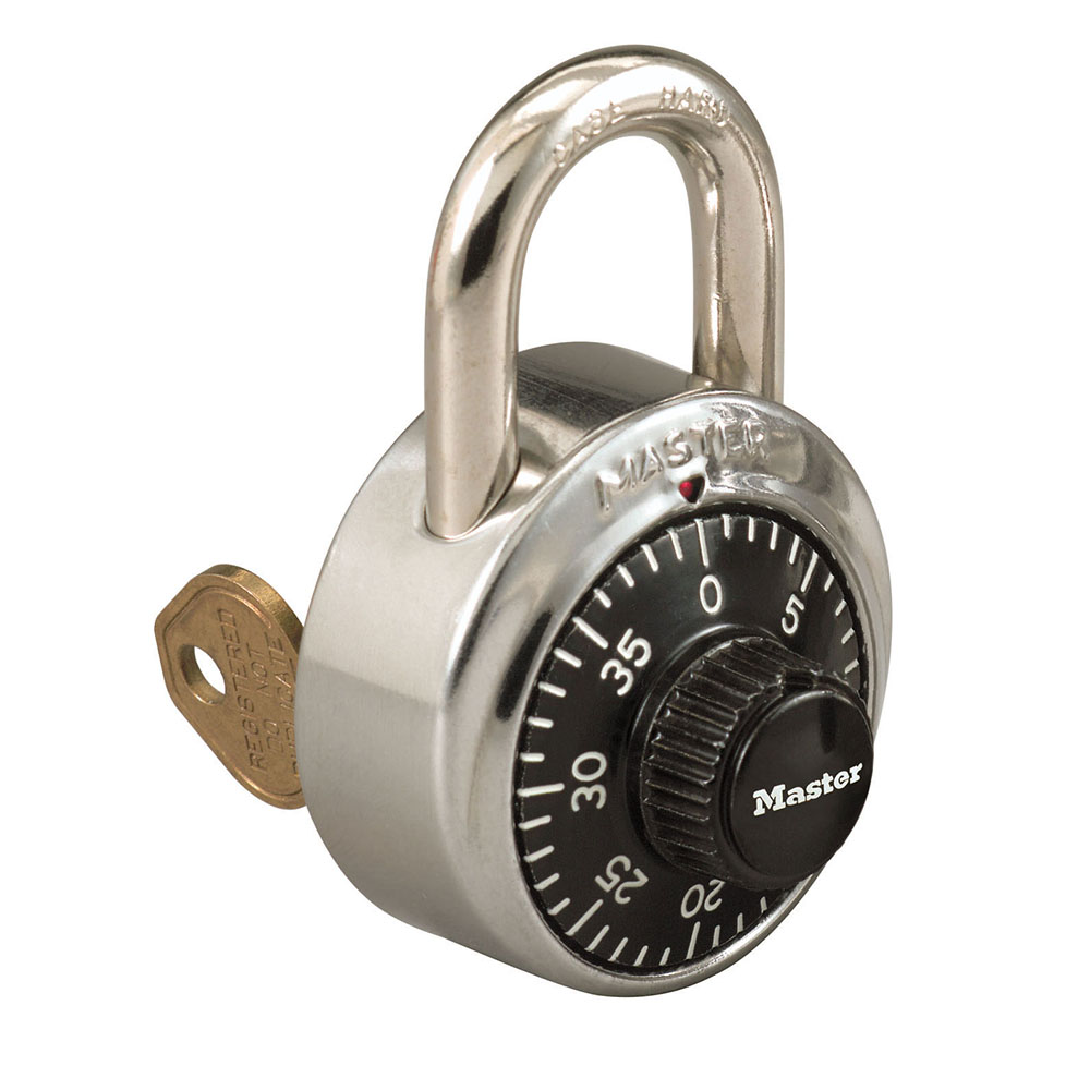 [1525 V70] Master Lock 1525 1-7/8" (48mm) General Security Combination Padlock w/ Key Control Feature V70