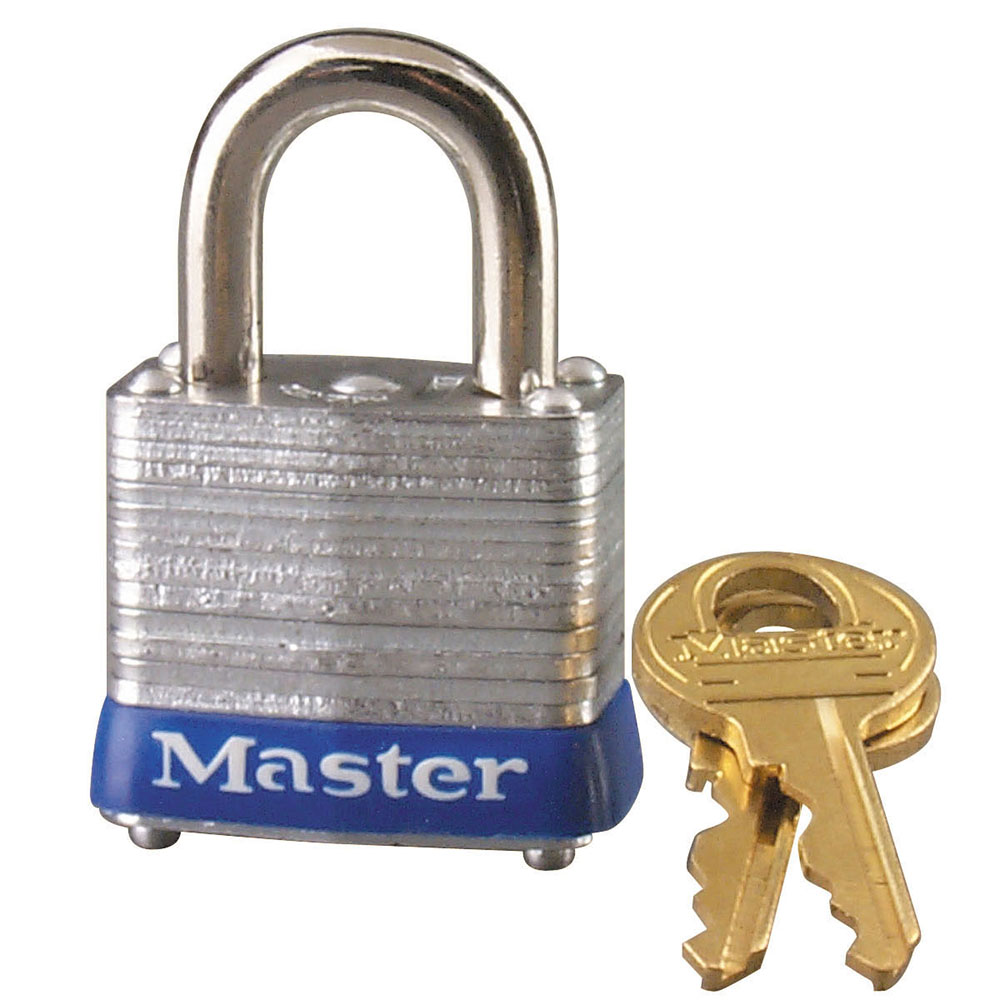 [7KA P812] Master Lock 7KA 1-1/8" (29mm) Wide Laminated Steel Pin Tumbler Padlock, Keyed Alike w/ P812 Keyway 