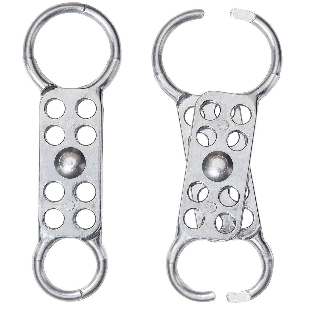 [429] Master Lock 429 Dual Jaw Clearance Aluminum Lockout Hasp, 1" (25mm) and 1-1/2" (38mm) Jaw Clearance 