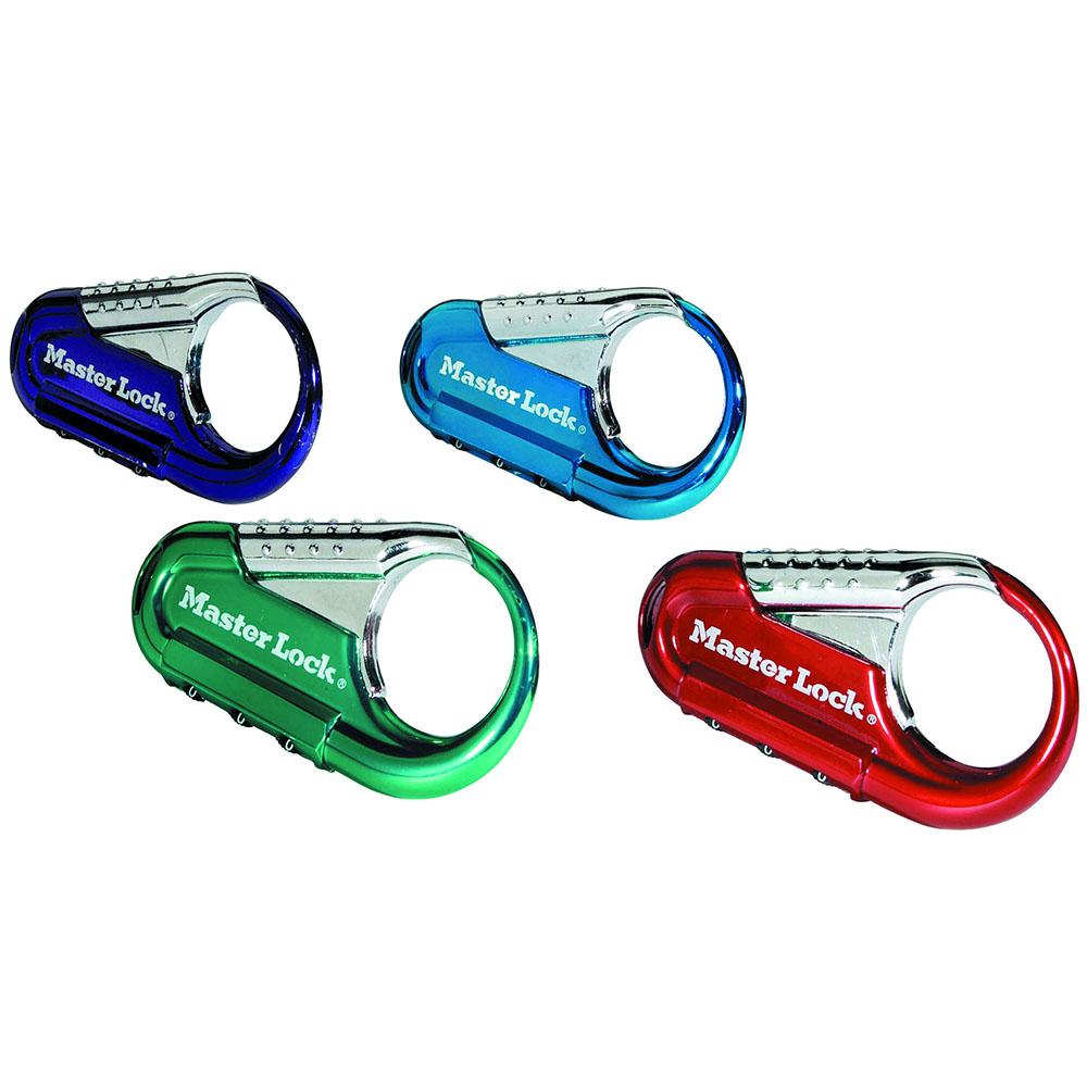[1548DCM] Master Lock 1548DCM Set Your Own Combination Backpack Lock; Assorted Colors