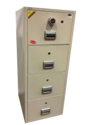 [BIF-400T] Brawn BIF-400T - 4 Drawer Fire-Proof Filing Cabinet with Electronic Keypad
