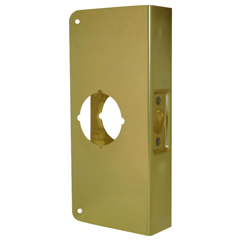 [4 PB V] Dorgard Lockset 9" X1-3/4 X 2-3/4 Polished Brass Visual Pack