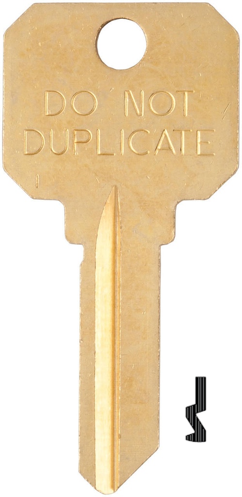 [DND-SC1] Ilco DND-SC1 Schlage Key Blank "Do Not Duplicate"