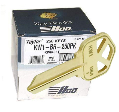 [KW1-BR] Ilco KW1-BR Kwikset Brass Key Blank