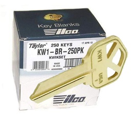 [KW1-BR-250PK] Kwikset Blank KW1 - 250 Pack