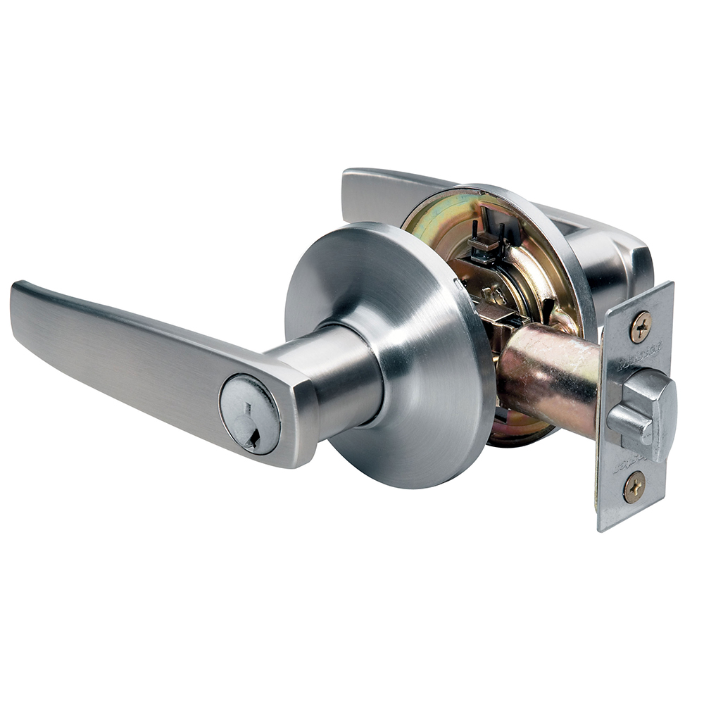 [SLL0115KA4W] Master Lock SLL0115KA4W Residential Entrance Straight Lever Satin Nickel Weiser